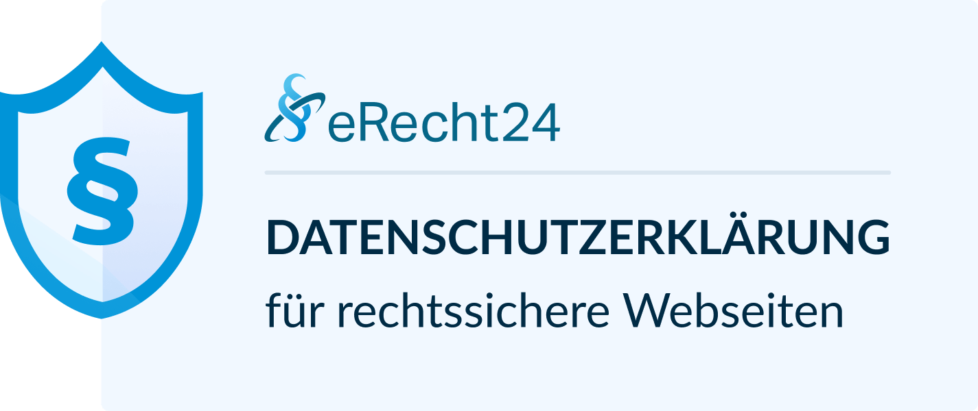Rechtssichere Datenschutzerklärung von eRecht24